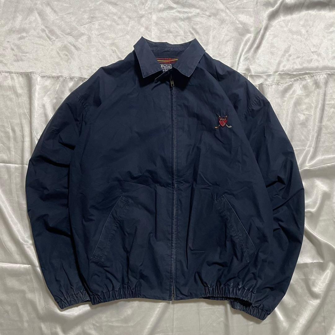 90s polo by ralph lauren swing top ネイビー 90s Polo Ralph Lauren Navy swingtop - メルカリ