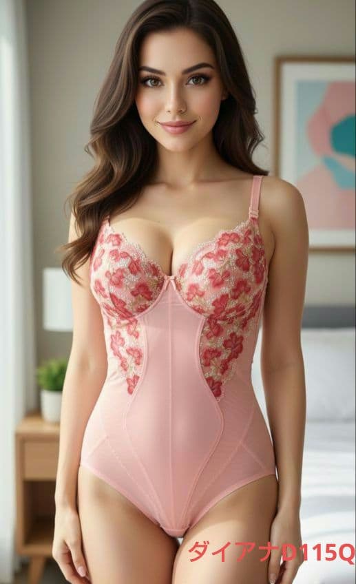 ポッチャリさんふっくらさんへ♥ダイアナＤ１１５Ｑピンクボディースーツ♥特別サイズ