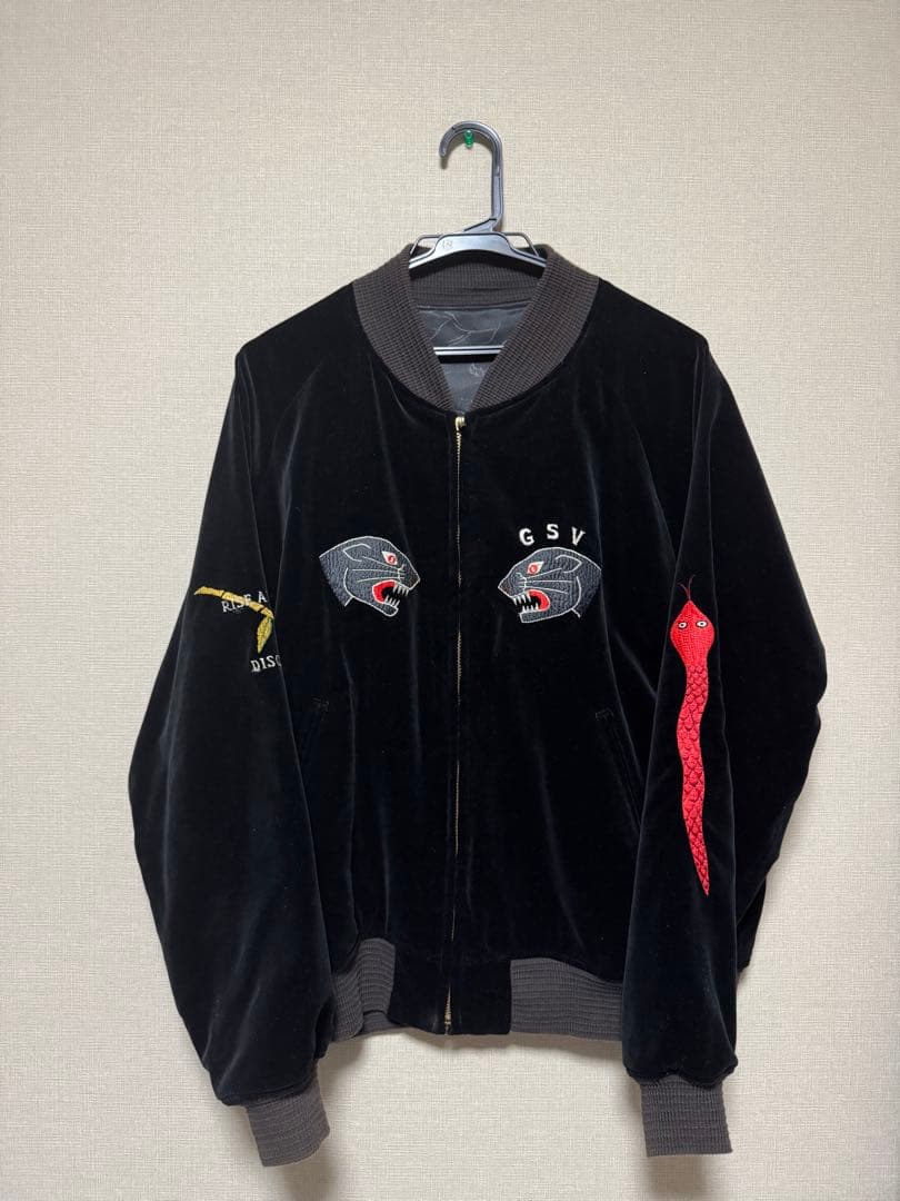 GANGSTERVILLE リバーシブル　スーベニアジャケット 中古・古着通販】GANGSTERVILLE (ギャングスタービル) BLACKSVILLE