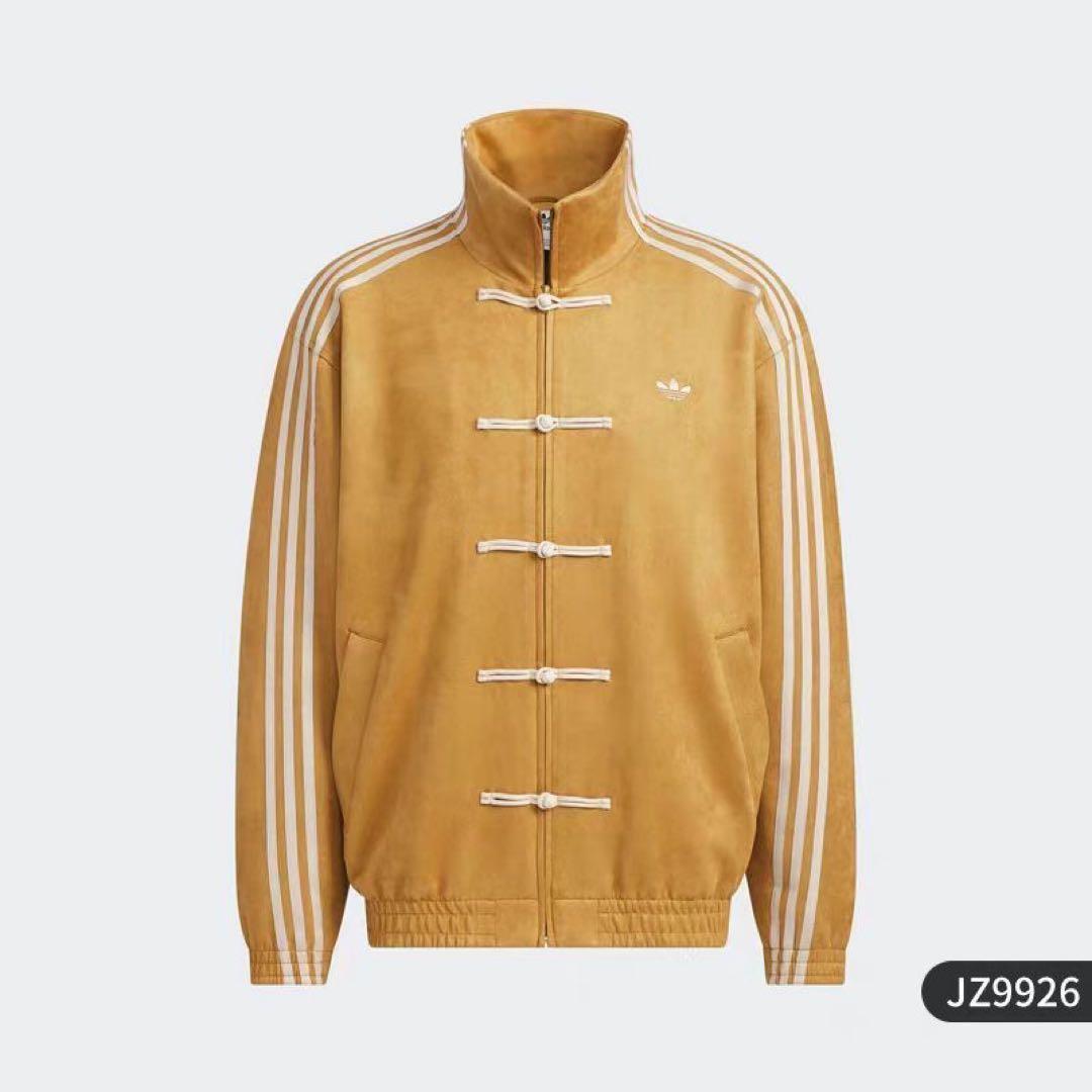 アディダス 中国限定 巳年チャイナトラックジャケット ブラックイエロー S