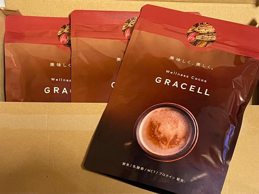 【新品未開封】グレイセル ココア　100g×3袋
