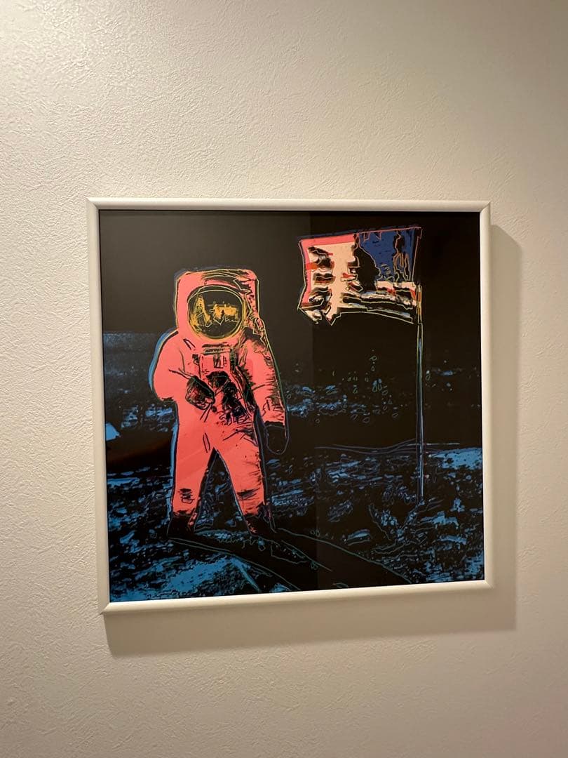 アンディウォーホル【希少】宇宙飛行士とアメリカ国旗　フレーム付き　現代アート 11F】ファインアート展 ～美の極み、永遠の瞬間～ | ART EVENT | 大丸