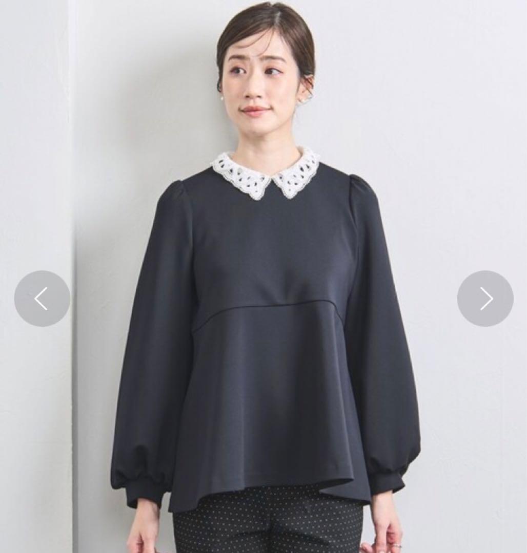 UNITED ARROWS SPONGY ペプラム ブラウス 36