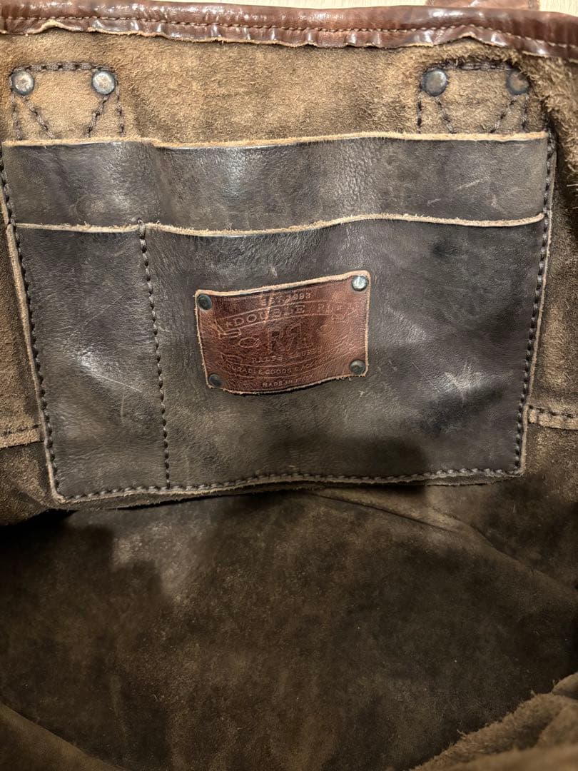 RRL leather tote bag 値下げ不可 - メルカリ