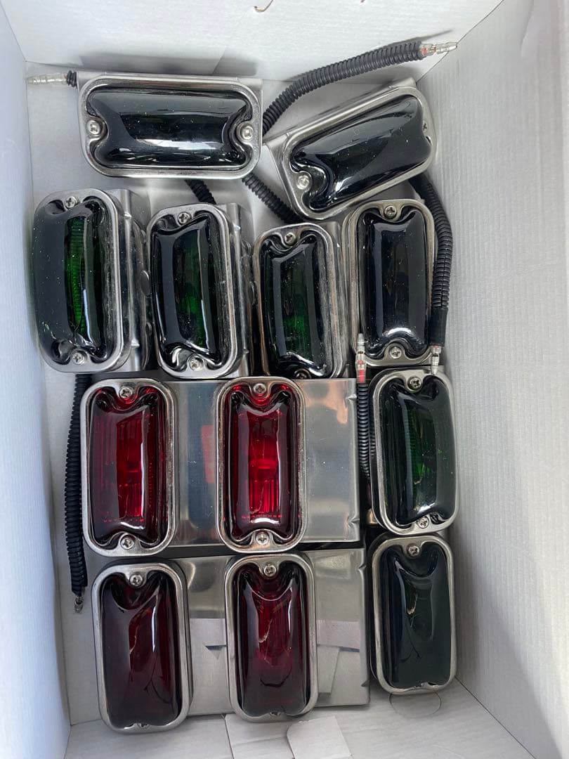 ジェットイノウエ　角マーカー　深緑　赤　全12個