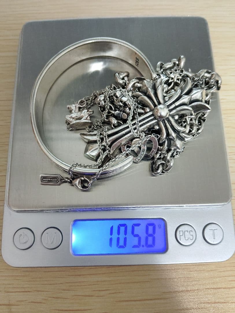 銀高騰 ジャンクsilver925,シルバーまとめ約105g・ 銀素材 銀高騰 ジャンクsilver925,シルバーまとめ約100g・ 銀素材 - メルカリ