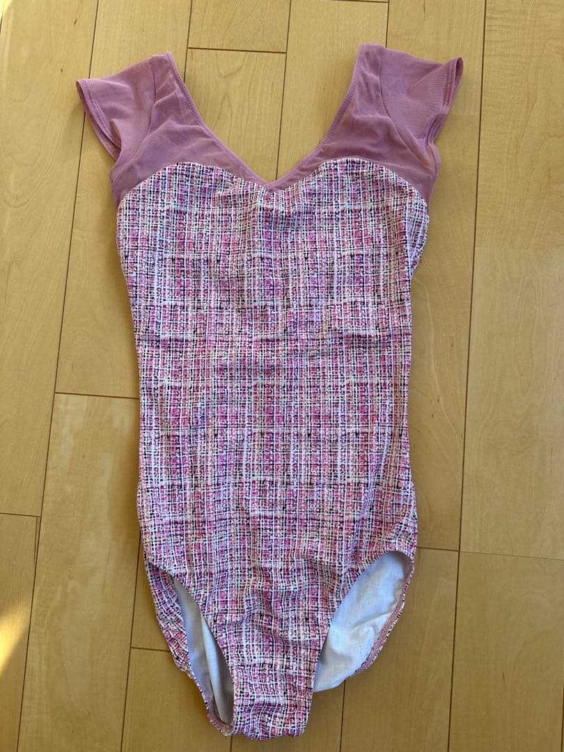 ⭐︎スティナ⭐︎ピンクチェック柄レオタード