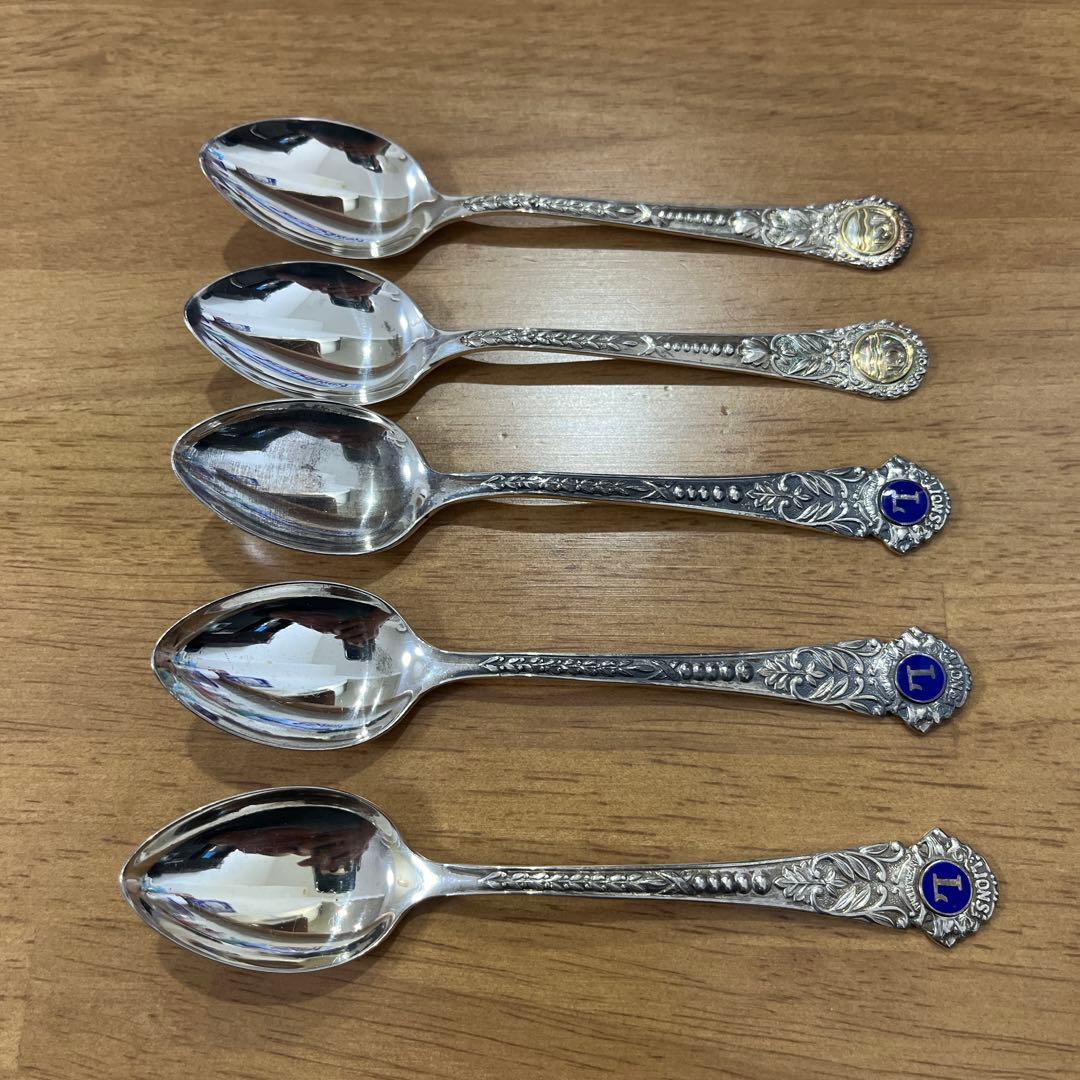 銀製スプーン ２種5本
