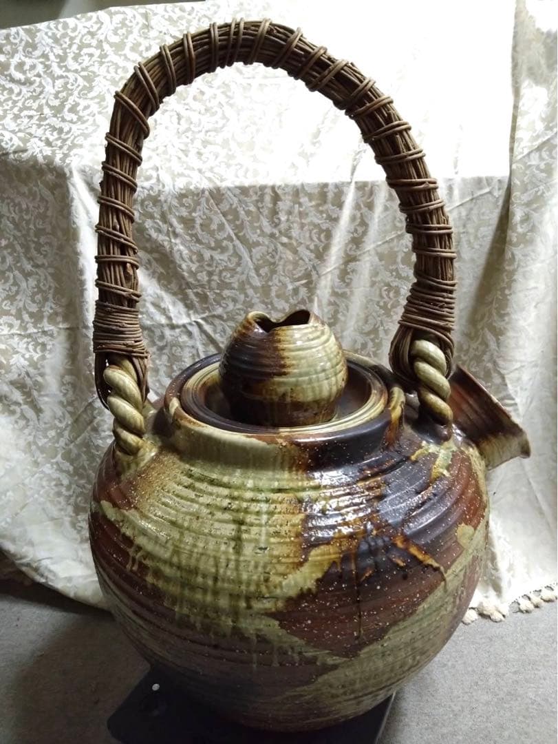時代物 信楽焼き 特注品 特大 土瓶 インテリア 飾り 信楽焼 たぬき 狸 置き物 インテリア オブジェ 大型 家具 陶器 商売
