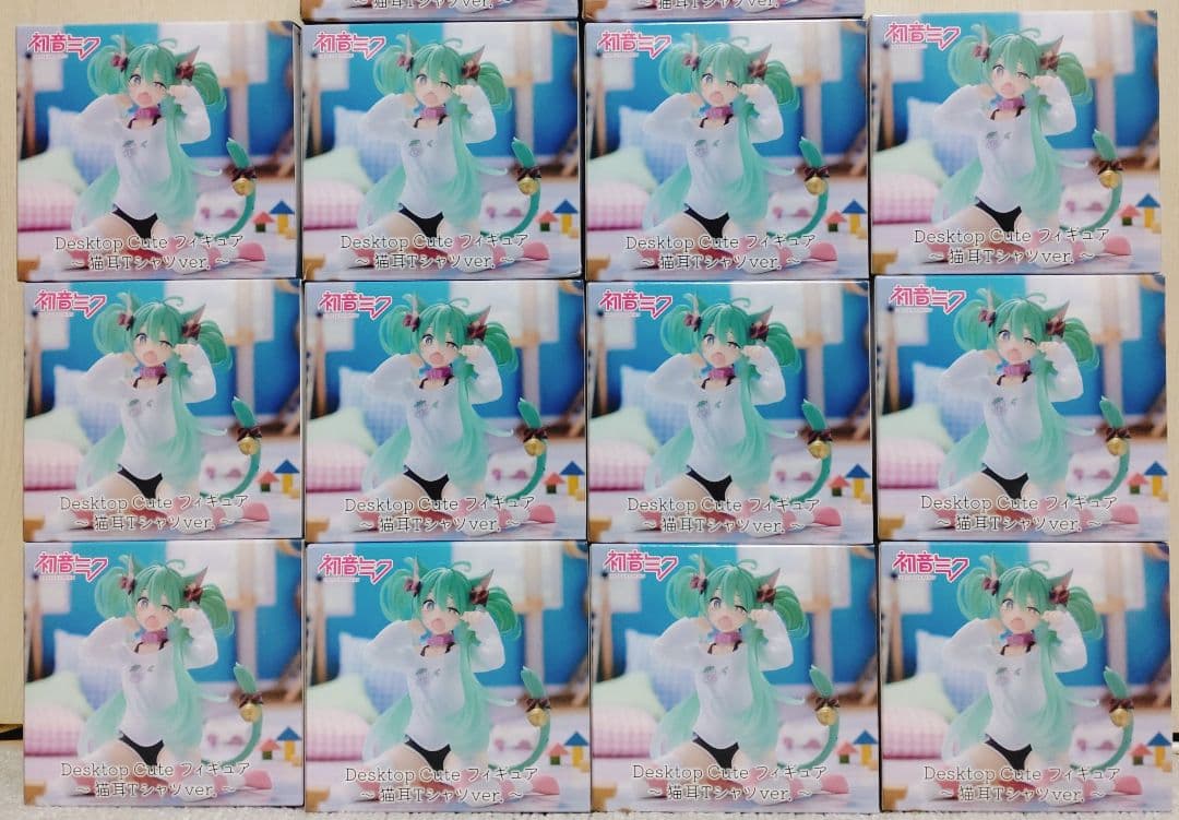 初音ミク Desktop Cute 猫耳Tシャツver. 12個セット 未開封品
