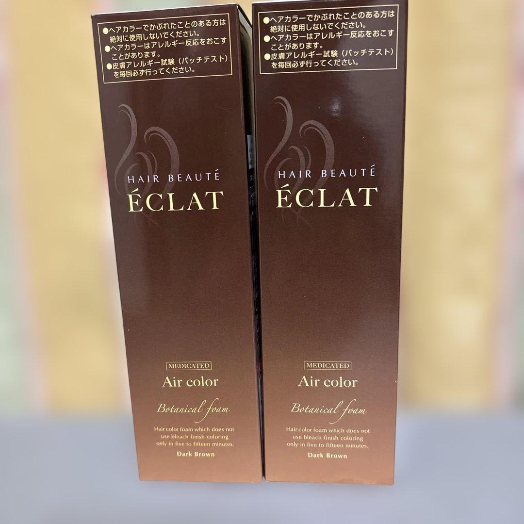 ÉCLAT Air color ダークブラウン 150g 2個セット