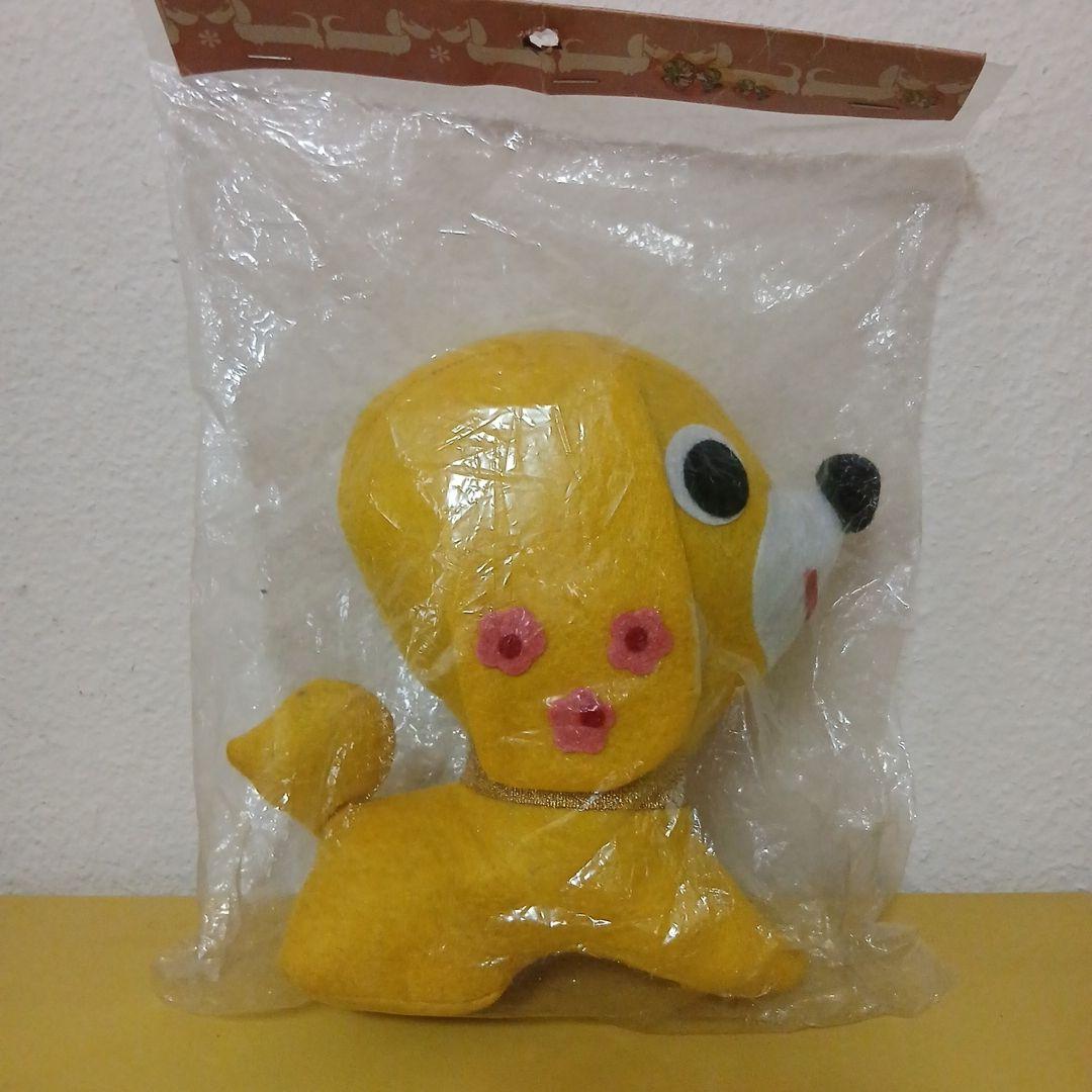昭和レトロ　フェルト　犬のぬいぐるみ