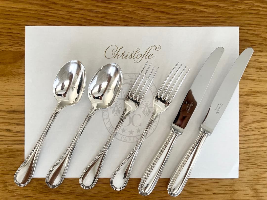 Christofle : クリストフル パール スタンダードサイズ 6点セット