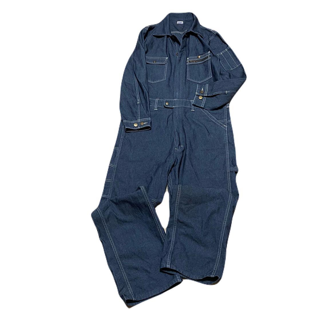 LEE ネイビー ストライプ つなぎオーバーオール つなぎ 使用頻度少なめ