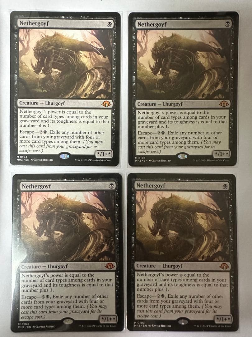 MTG ネザーゴイフ/Nethergoyf 4枚セット