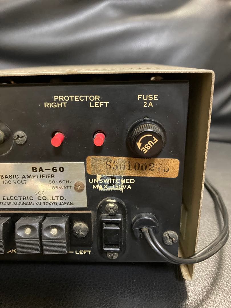 SANSUI BA-60パワーアンプ 山水アンプ音出しOK - メルカリ