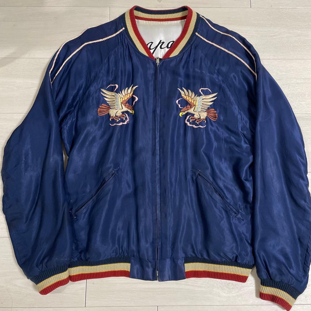テイラー東洋　スカジャン 鷲刺繍 龍刺繍　虎刺繍 TAILOR TOYO テーラー東洋 スカジャン EAGLE×BLUE TIGER 鷲 青虎