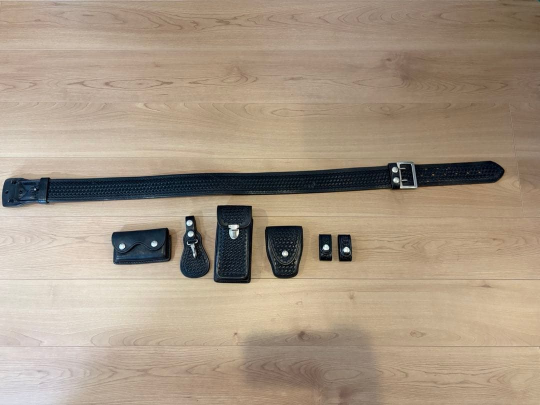 【難あり】TEX SHOEMAKER & SONS ポリスデューティベルト ビアンキ・TEX SHOEMAKER】ポリス ベルト/ ホルスターセット