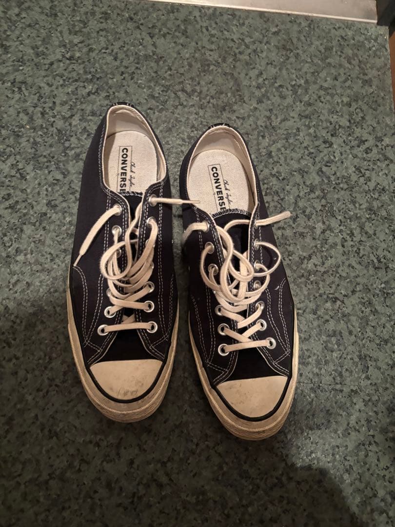 CONVERSE ブラック ローカットスニーカー 28.5