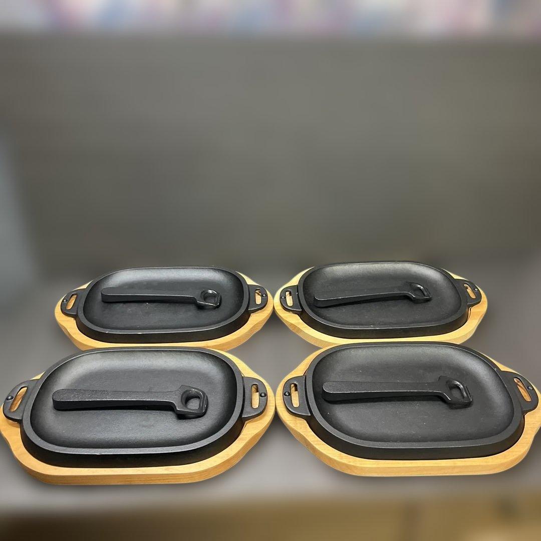 南部鉄器　ステーキ皿4組セット 南部鉄器 最高級和牛を焼くためのステーキ皿 【OIGEN 作】 伝統工芸品