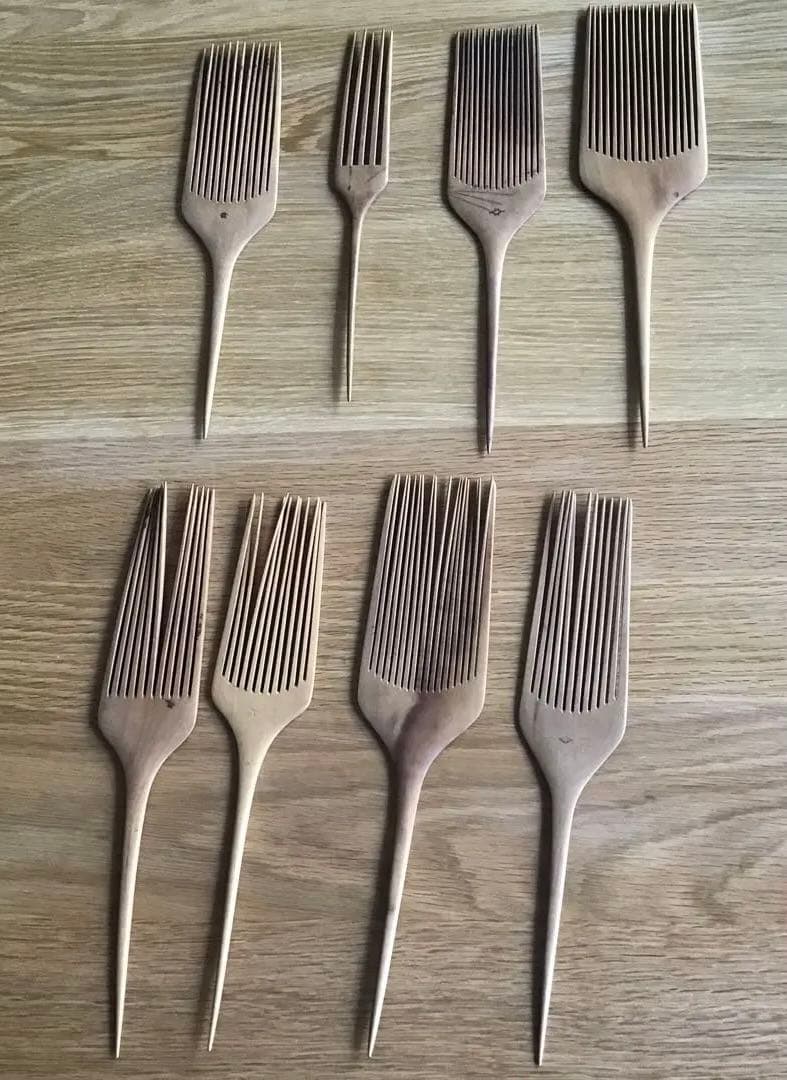 柘植　櫛　日本髪　レトロ