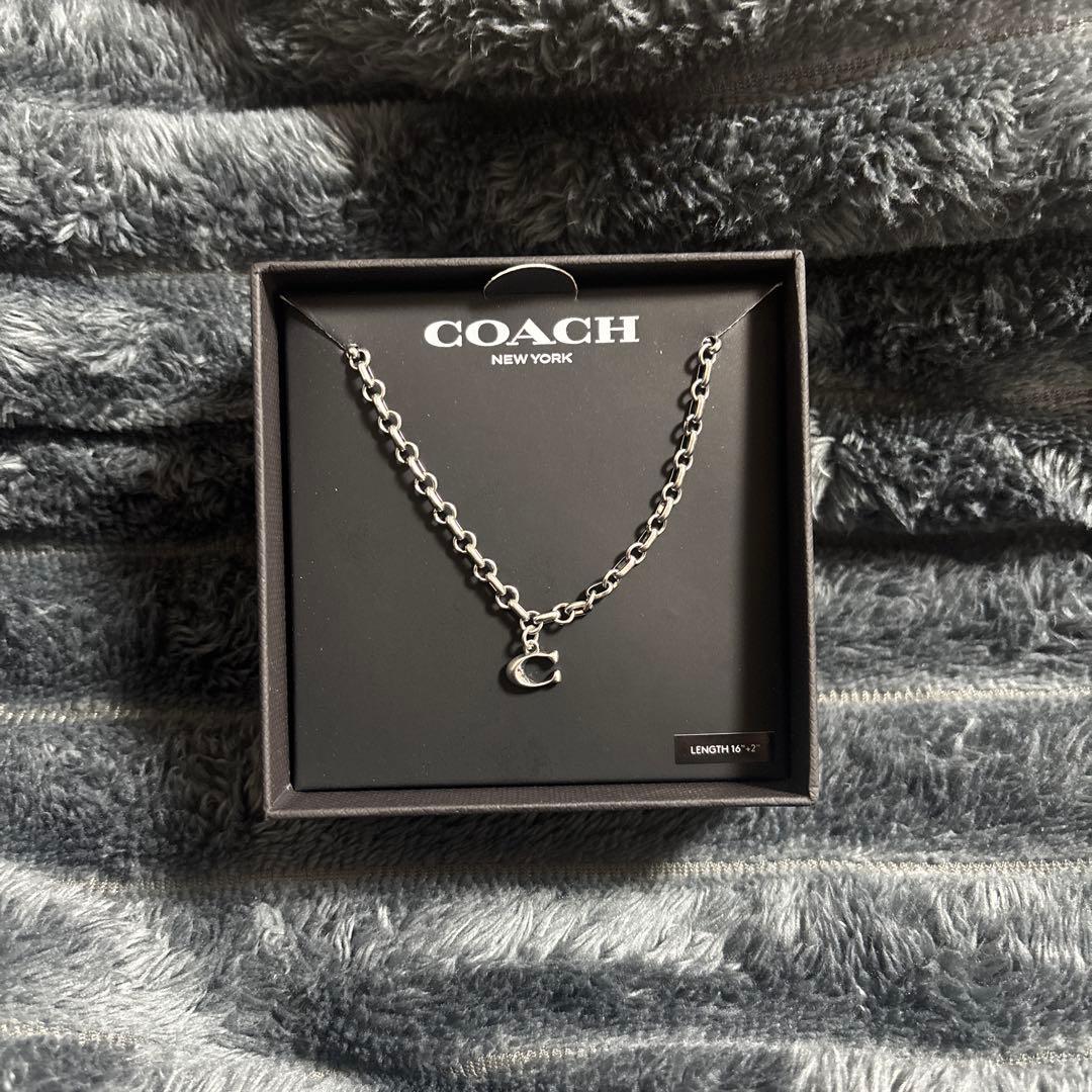 COACH シルバーチェーンネックレス Cロゴ コーチ COACH ネックレス アクセサリー シルバー Cロゴ レディース
