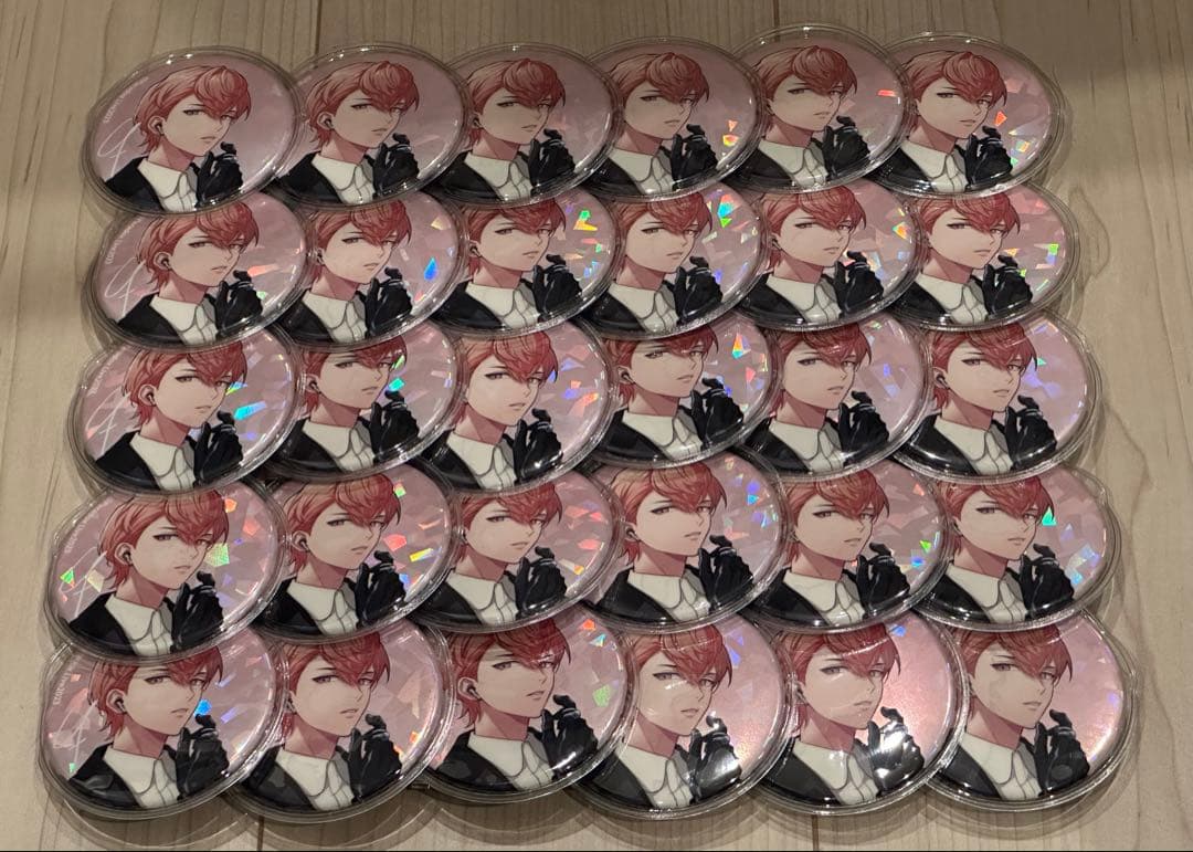 パラライ 御山京 4周年 75mm缶バッチ30個セット