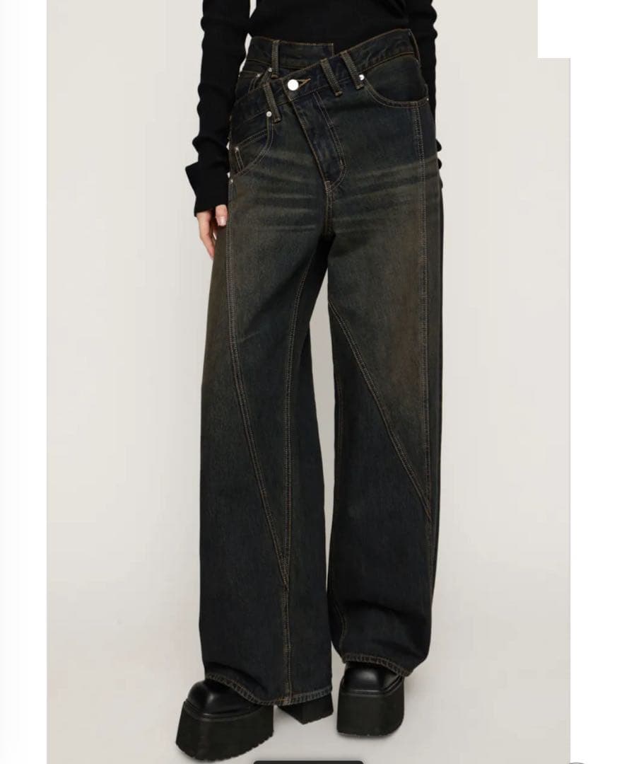 SLY J／W SWITCHING STRAIGHT パンツ SLY | J／W SWITCHING STRAIGHT パンツ (ストレート ) |SHEL'TTER WEBSTORE