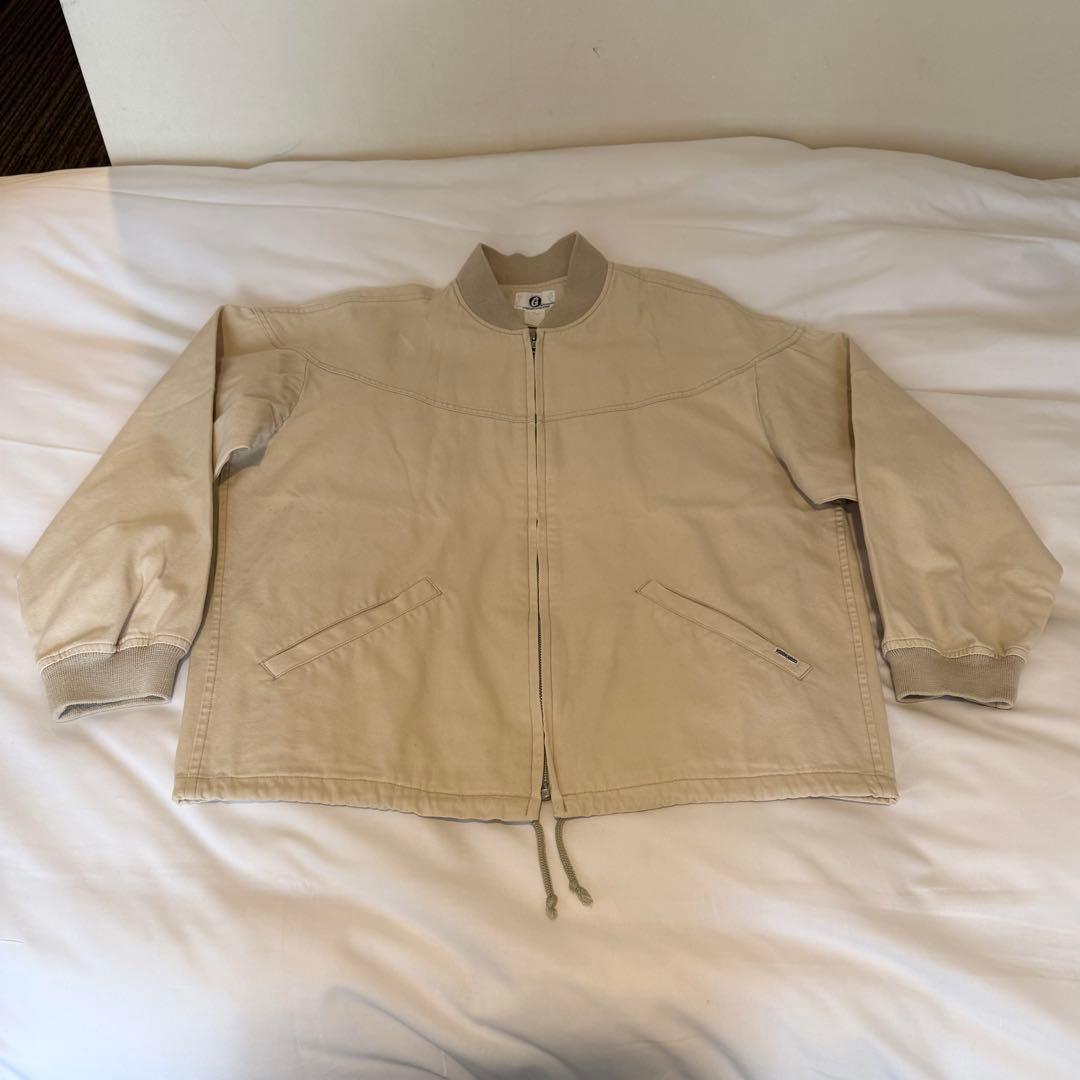 90s GOODENOUGH キャップショルダージャケット ベージュ S