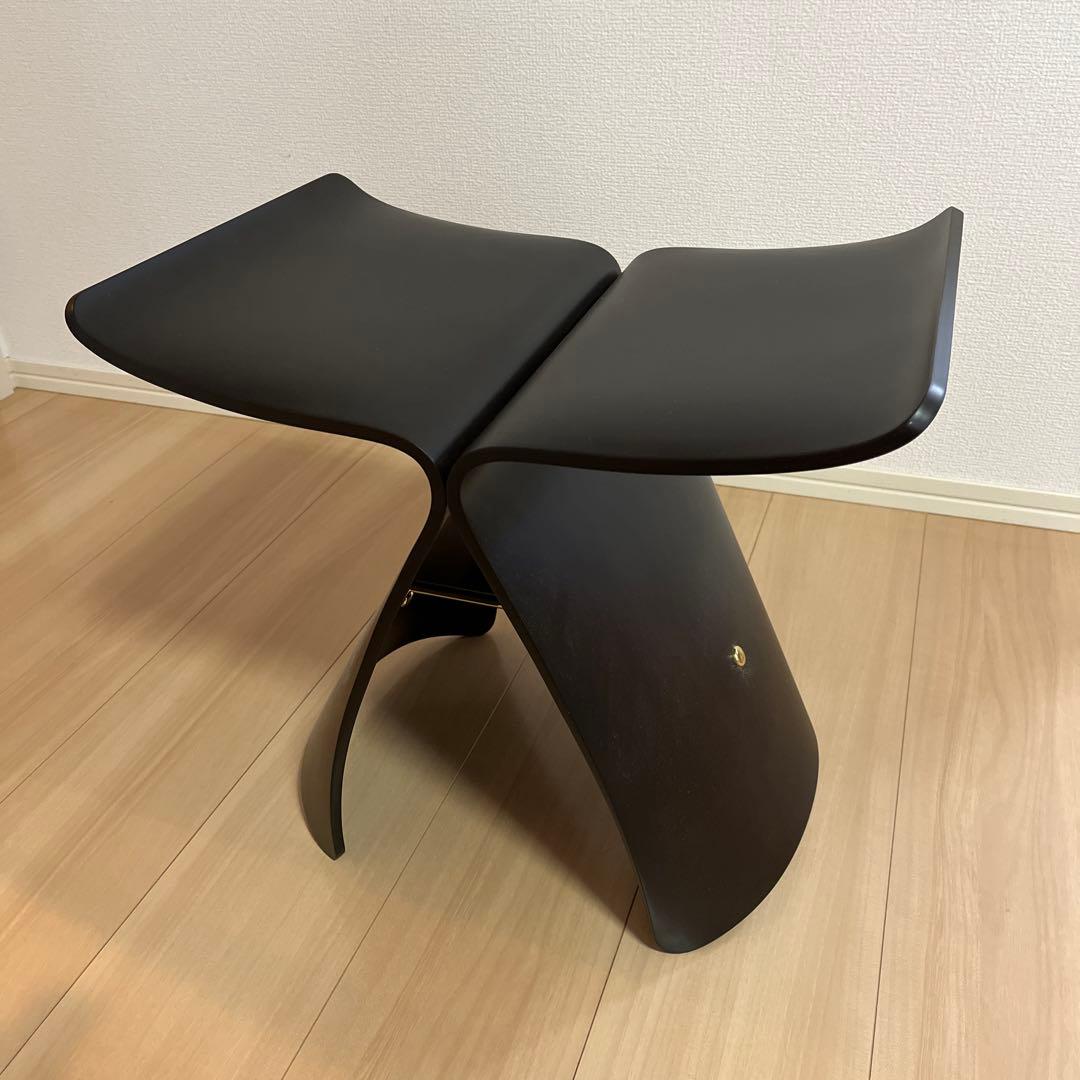 バタフライスツール S-0521RW-ST ローズウッド板目（ST色）天童木工製