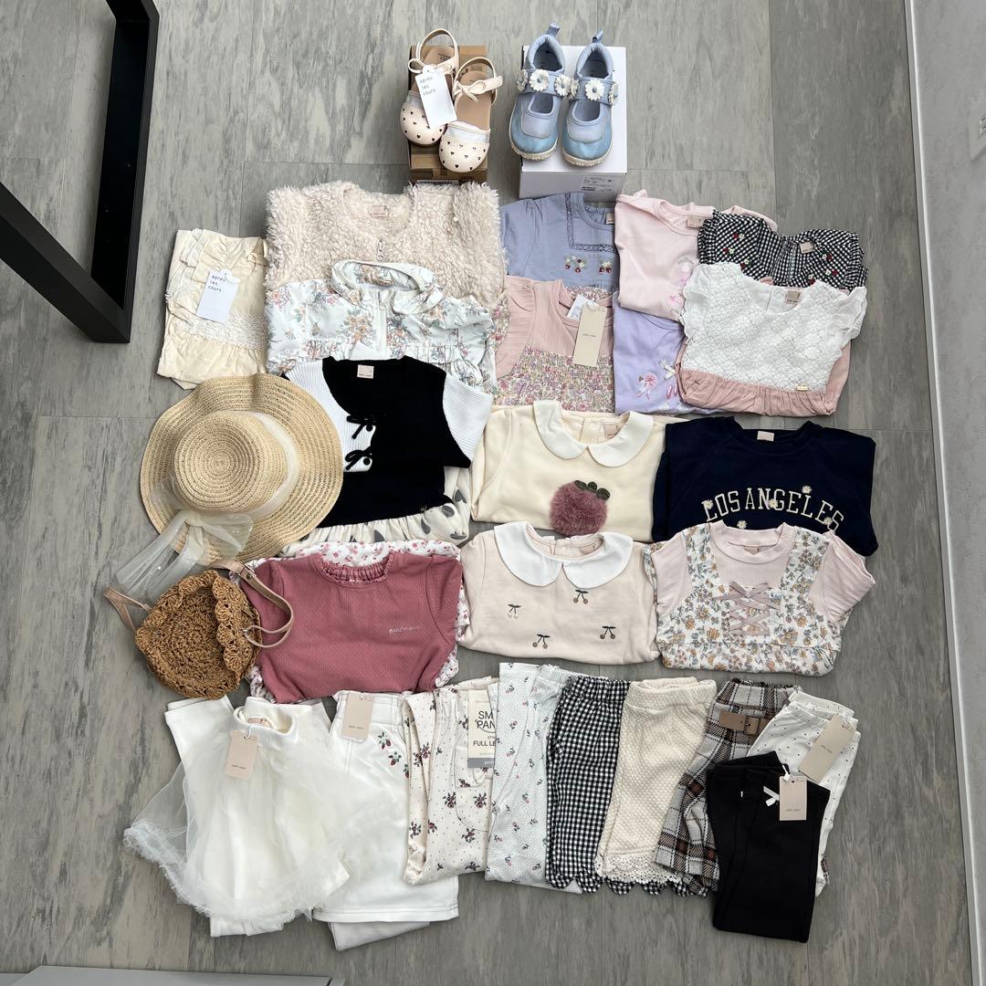 新品含 女の子 キッズ プティマイン お洋服まとめ売り30点