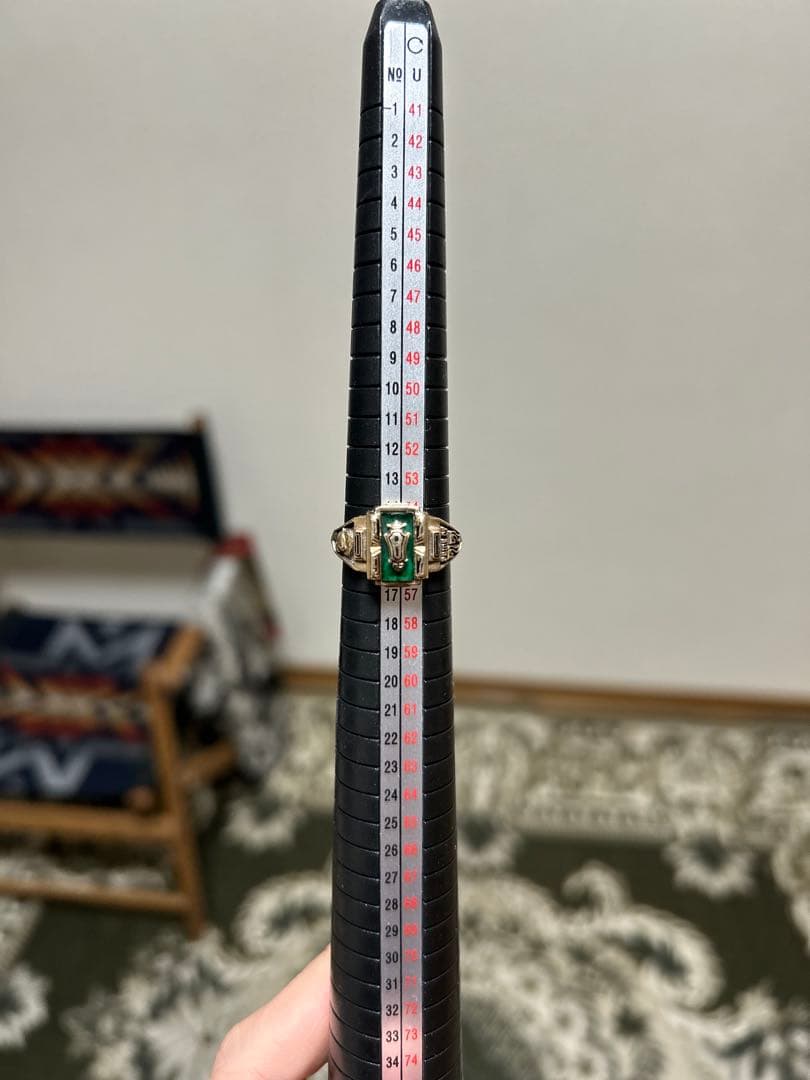 【VINTAGE】 10K カレッジリング 1977 【16号】