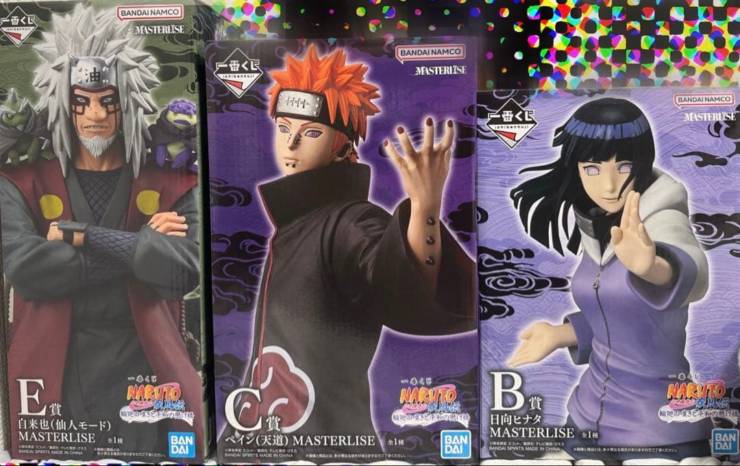 一番くじ NARUTO-ナルト- B賞 日向ヒナタ C賞 ペイン E賞 自来也