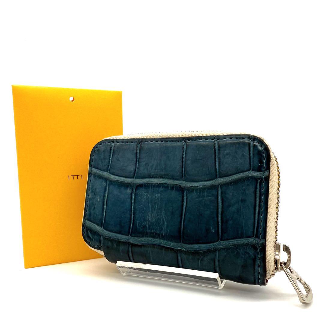 ★美品★ITTI イッチ マットクロコダイル 限定カスタムオーダー マルチ財布