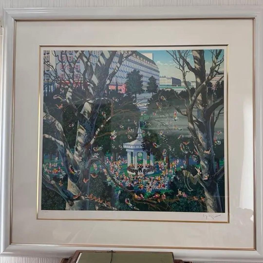 「子供達の音楽会」ヒロヤマガタ　現代アート 絵画 楽天市場】ヒロヤマガタ シルクスクリーン 1995 子供達の音楽会