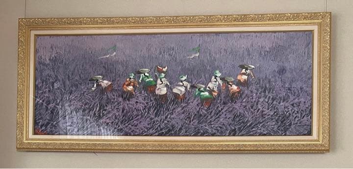 バリ島の絵画　大作　油絵