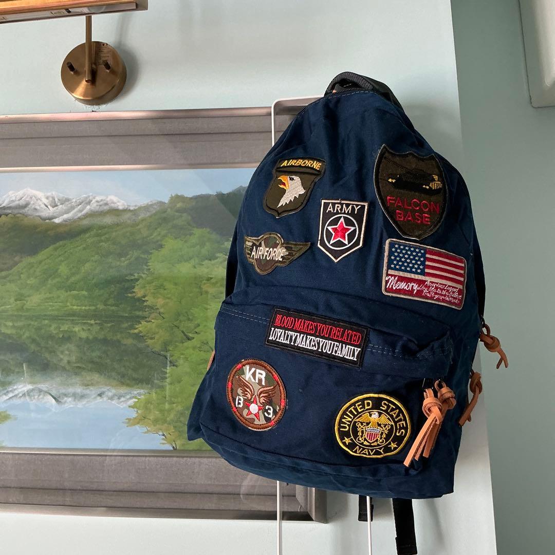 ワッペンの後付けの素敵なリュック(27000円)です。