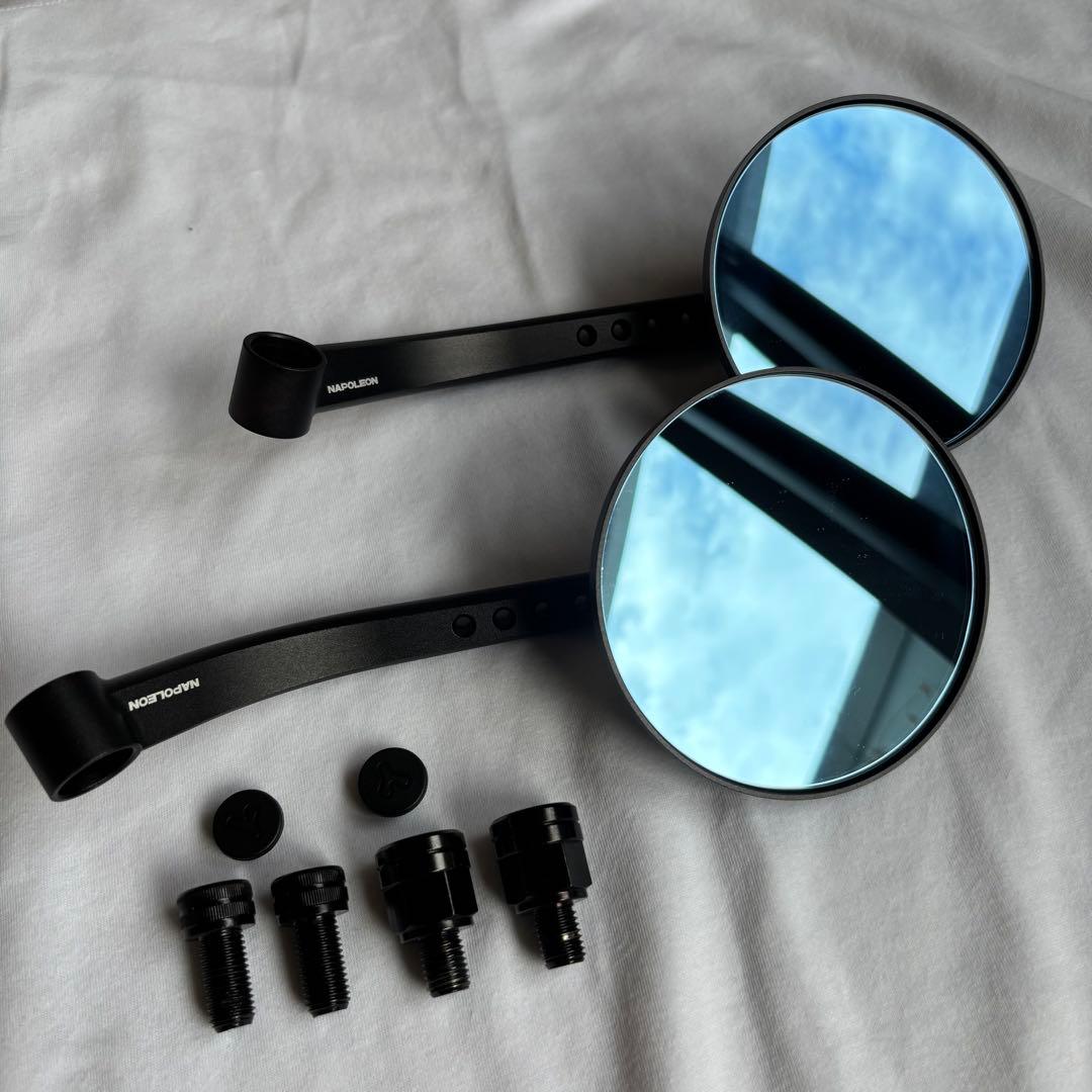 46 works x Napoleon バイク用ミラー左右セット　NA-017 46works x Napoleon バイク用ミラー左右セット NA-017 - メルカリ