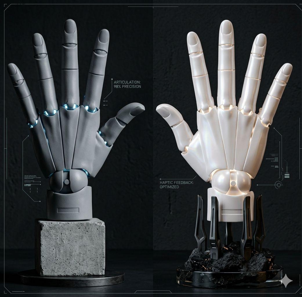 ARTIST SUPPORT ITEM ハンドモデルMEN'S/R -Gray