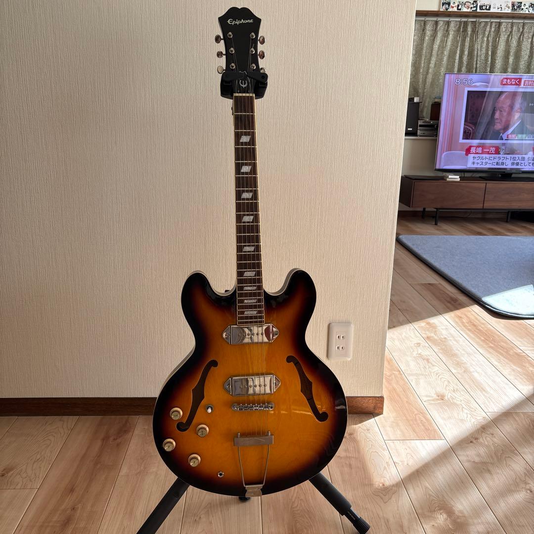 マクソンEpiphone セミアコースティックギター 2015年モデル LEGEND FG-15 Brown Sunburst アコースティックギター初心者12点セット