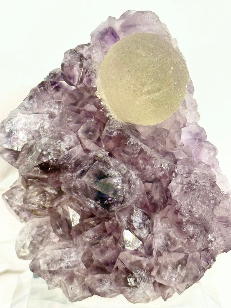 球状フローライト　インド産　蛍石　原石標本　鉱物標本　原石　ポンデリング