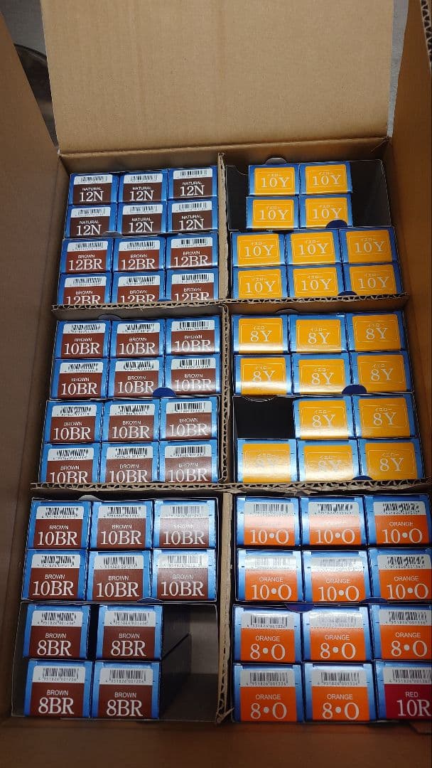 【半額以下】プロセンスカラー　148本セット　白髪染めとおしゃれ染め　カラー剤