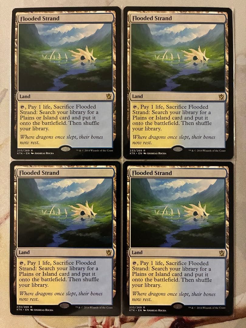 MTG 溢れかえる岸辺/Flooded Strand 4枚セット