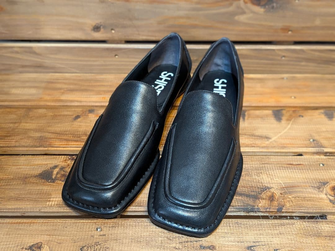 SHISEI シーセイ　シセイ ブラック ローファー　 38 EDIT. FOR LULU（エディットフォールル） ローファー 「SHISEI