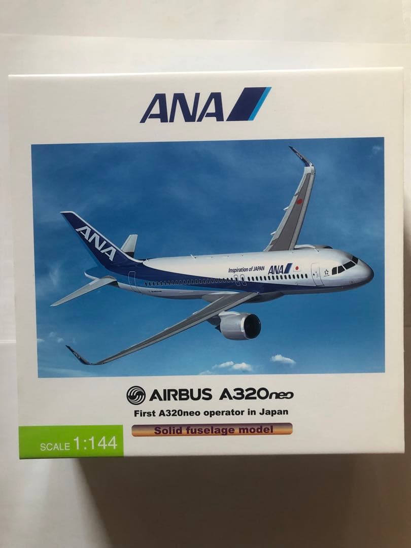 全日空商事　1/144 ANA A320 neo Solid model ANA 1/144 A320neo モデルプレーン - メルカリ