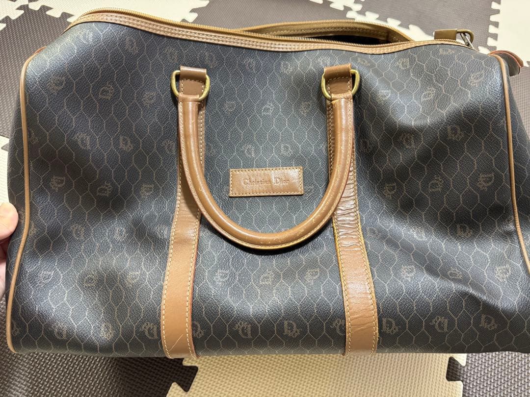【美品】Christian Dior ボストンバッグ ブラウン