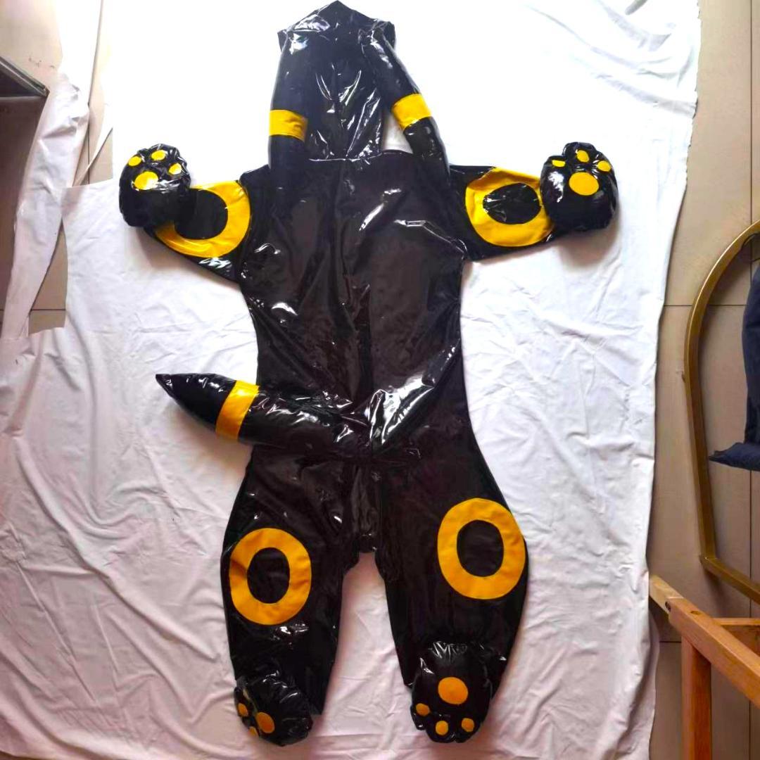 エナメル　ヒトイヌ　全身タイツ　ゼンタイ　着ぐるみ　面　ラテックス　ラバー