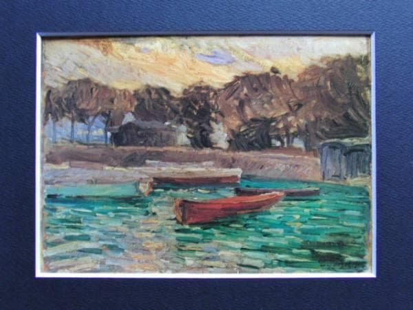 藤島武二、セーヌ河畔、画集、新品額付 652beda43484025a232733b9d66c17