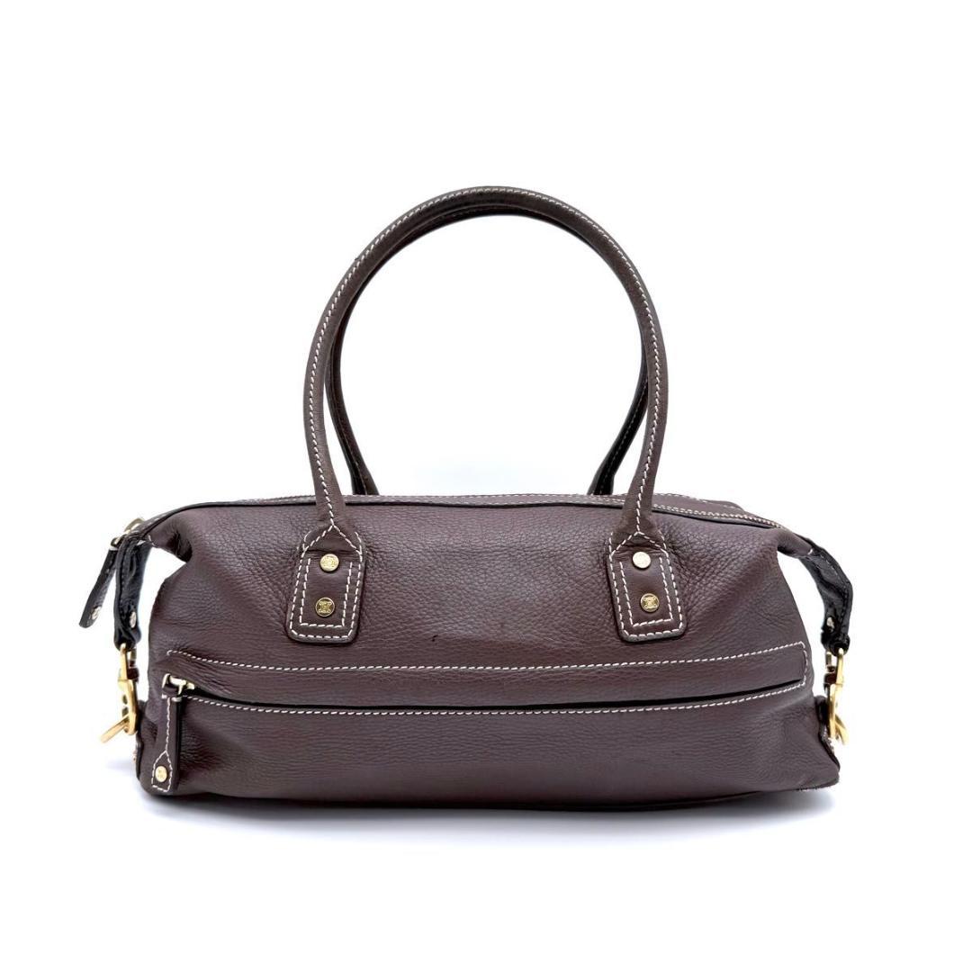 【良品】CELINE トリオンフ刻印　ボストンバッグ　EASTWEST　マカダム