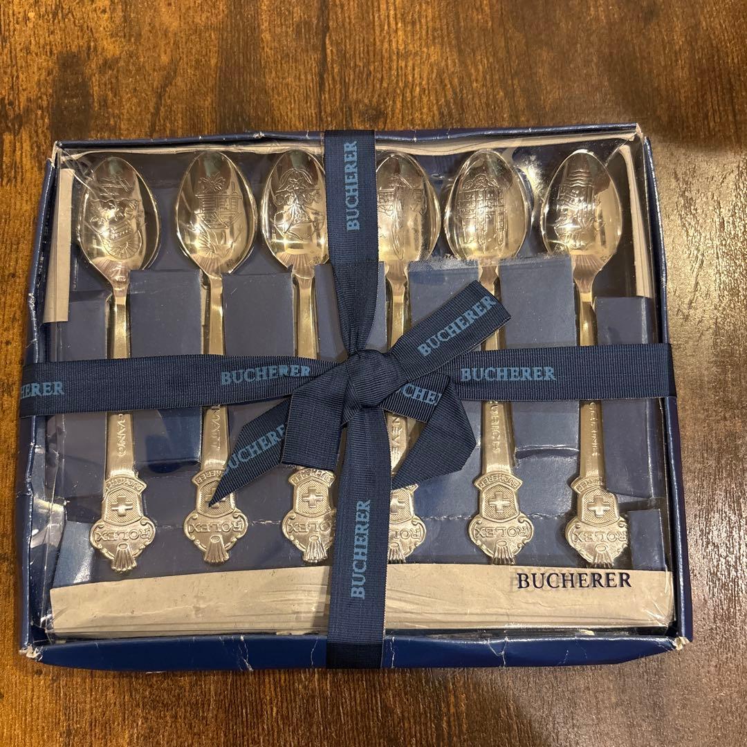 未使用 非売品 ROLEX BUCHERER カトラリースプーンセット 希少